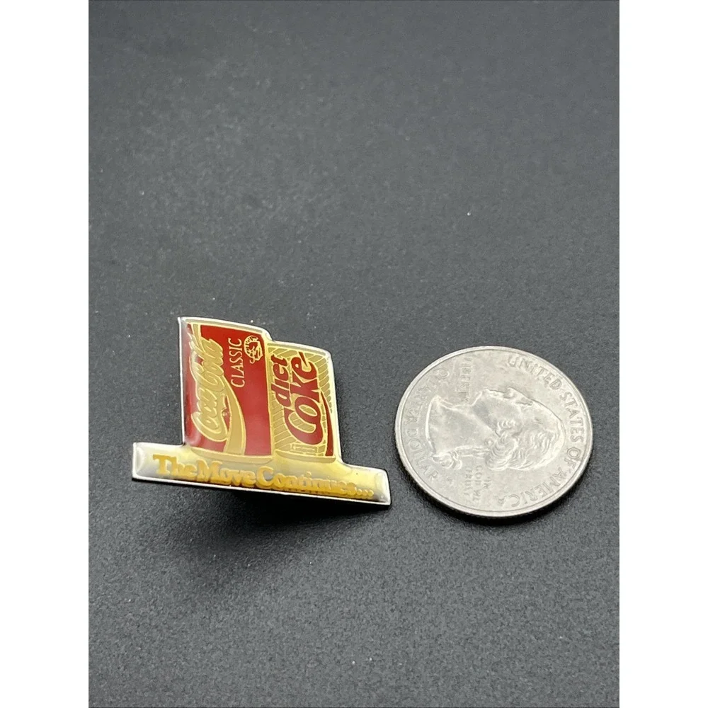 Coke Coca-Cola‎ Diet Coke Cans The Move Continues Lapel Hat Pin